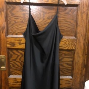 little black satin dress